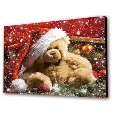 ART INDUSTRY - Cuadro 50x30 Cms Oso 1 - Navidad