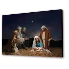 ART INDUSTRY - Cuadro 50x30 Cms Pesebre 1 - Navidad