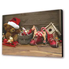 ART INDUSTRY - Cuadro 50x30 Cms Oso 2 - Navidad