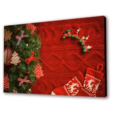 ART INDUSTRY - Cuadro 50x30 Cms Decorativo 1 - Navidad