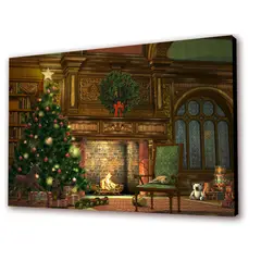 ART INDUSTRY - Cuadro 50x30 Cms Sala Navideña 2 - Navidad