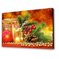 ART INDUSTRY - Cuadro 50x30 Cms Decorativo 3 - Navidad