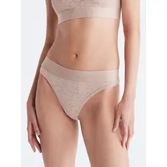 CALVIN KLEIN - Tanga Con Encaje Tonal - Intrinsic