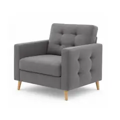 MAGIC CLASS - SILLA MODERNA SANDERS MICROFIBRA GRIS