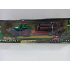 GENERICO - TRACTOR GRUA REMOLQUE PARA TRONCOS de Colección