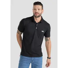 MARKETING PERSONAL - Polo Hombre Negro Mp 101105