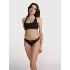 CALVIN KLEIN - Conjunto De Top Y Tanga Negro Para Mujer