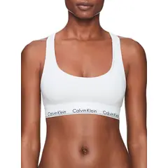 CALVIN KLEIN - Bralette Blanco Algodón Blanco