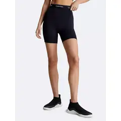CALVIN KLEIN - Biker Negro Deportiva Con Cintura Alta Para Mujer