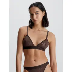 CALVIN KLEIN - Bralette Elegante De Encaje Sin Forro