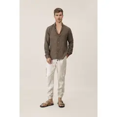 ONDA DE MAR - Camisa Café Linshirtt