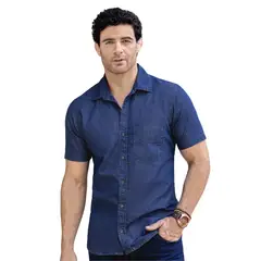 MARKETING PERSONAL - Camisa Hombre Azul Mp 07984