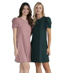 RUTTA - Vestido Corto Verde Botella 3772