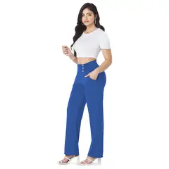 MARKETING PERSONAL - Pantalón Mujer Azul Rey Mp 86925