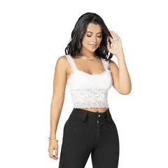 MARKETING PERSONAL - Crop Top Mujer Blanco Mp 92547