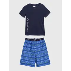 CALVIN KLEIN - Conjunto Negro De Pijama Para Niño