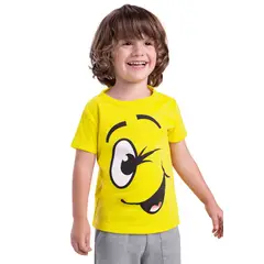 MARKETING PERSONAL - Camiseta Infantil Masculino Amarillo Mp 3794