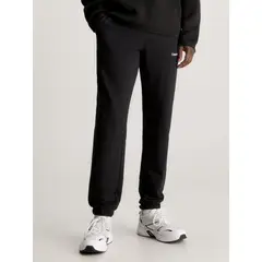 CALVIN KLEIN - Pantalón Negro De Chándal De Felpa De Algodón