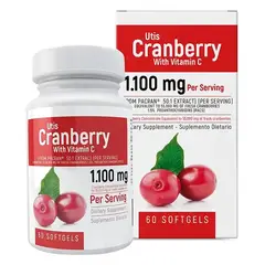 GENERICO - UTIS CRANBERRY WITH VITAMIN C 60Softgels HEALTHY AMERICA