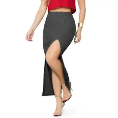 MARKETING PERSONAL - Falda Larga Mujer Negro Mp 144