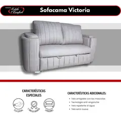 ESTILO Y CONFORT - Sofácama Victoria Marfil + Cojines