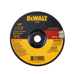 DEWALT - DISCO PULIR METAL 7" X 1/4" X 7/8" T-27 DW54850