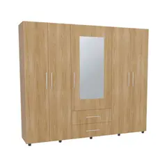 RTA DESIGN - Closet Montano 230 Fresno Europeo y Blanco con Espejo