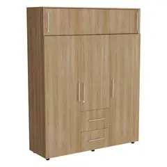 RTA DESIGN - Closet Montano 160 Fresno Europeo y Blanco con tres puertas