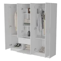 RTA DESIGN - Closet Adira Blanco con Siete Puertas Abatibles y Un Cajon ZF
