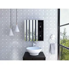 RTA - Gabinete de Baño Labell Wengue con Puerta y Entrepaños