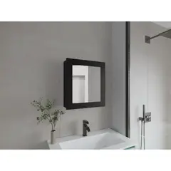 RTA - Gabinete de Baño Heston Wengue con Espejo y Dos Entrepaños ZF