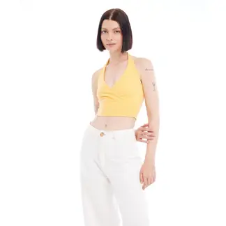 SEVEN SEVEN - Camiseta Para Mujer Manga Sisa Color Amarillo Marca #28095325