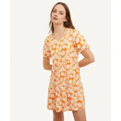 SEVEN SEVEN - Vestido Para Mujer Manga Corta Color Naranja Marca #28171088