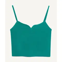 SEVEN SEVEN - Crop Top Para Mujer Manga Sisa Color Verde Marca #28095375