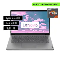 LENOVO - PORTATIL AMD RYZEN 7-7730U SSD 1TB RAM 40GB LED 14 FULL HD