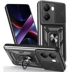 GENERICO - Funda Estuche Case Slider Compatible Xiaomi Poco X7 Pro 5G Negro