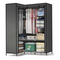 TELEPRODUCTOSBOGOTA - Closet Esquinero Organizador De Ropa 8 Estantes 88l88