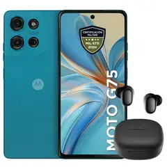 MOTOROLA - Celular Moto G75 5G 256GB /8GB Azul + Buds 6 Play