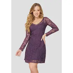 MARKETING PERSONAL - Vestido Corto Mujer Vinotinto Mp 106982