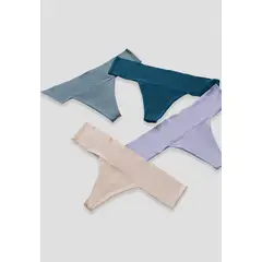 FORMAS INTIMAS - Brasilera Paq X5 Mujer Multicolor Fi 6038