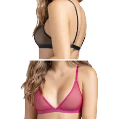 FORMAS INTIMAS - Bralette Paq X2 Mujer Multicolor Fi 32954