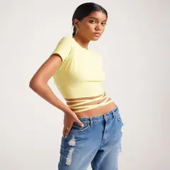 SEVEN SEVEN - Camiseta Para Mujer Manga Corta Color Amarillo Marca #28095395
