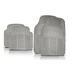 GENERICO - Tapete de Goma Majic - Continental 4 Piezas / Color Gris