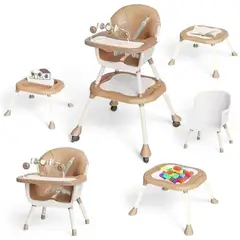 BRITOCHET - REF 10-1 Silla Comedor 5 en 1 escritorio bebé