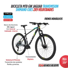 GW - BICICLETA MTB JAGUAR RIN29 SHIMANO CUES 2X9 VEL
