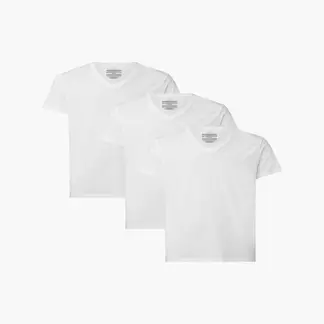 CALVIN KLEIN - Paquete De 3 Camisetas Blancas Cuello V