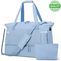 ONE PIXEL - Maleta Deportiva Maletín Gym Morral Viaje Bolsa Mano Azul