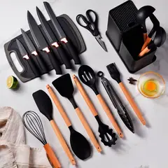 SOKANY - Set De Utensilios De Cocina Silicona SIN BPA X19 PCS