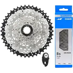 GW - Pacha Cadenilla Shimano Bicicleta Cassette 8v 11-42