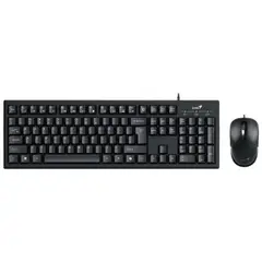GENIUS - COMBO TECLADO Y MOUSE KM-100SE ALAMBRICO NEGRO